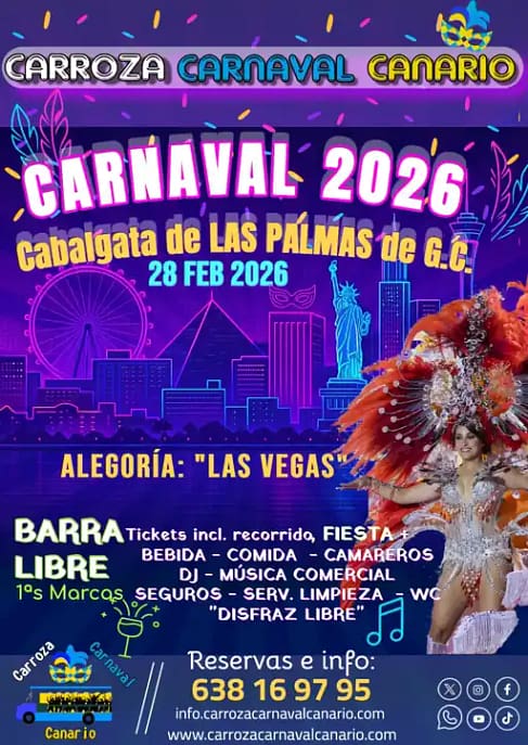 Carroza Carnaval Canario - Cabalgata Las Palmas de Gran Canaria 2026-r